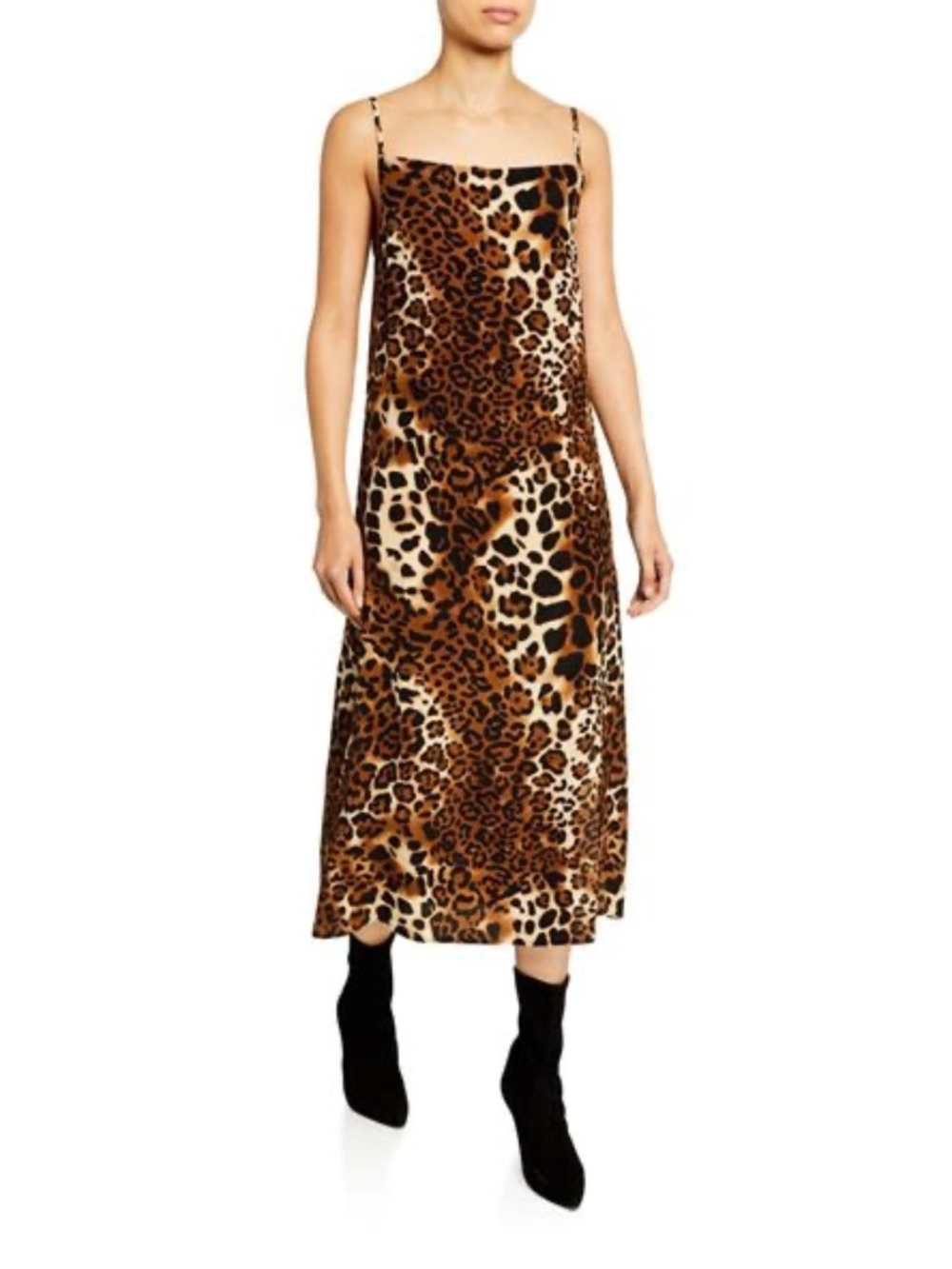 Nightcap Clothing Leopard Silk Slip Size Large NWT